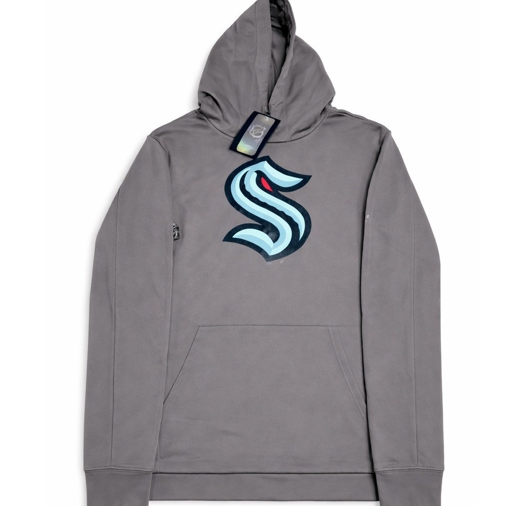 Seattle Kraken NHL Hockey Pullover Hoodie Men's Gray Official Licensed size M